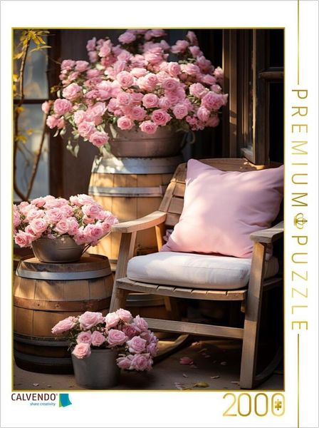 Produktbild: CALVENDO Puzzle Rosa Bl&uuml;tentraum | 2000 Teile Lege-Gr&ouml;&szlig;e 90x67cm Foto-Puzzle f&uuml;r gl&uuml;ckliche Stunden
