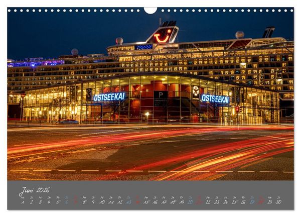 Produktbild: So sch&ouml;n ist Kiel im Dunkeln (Wandkalender 2026 DIN A3 quer), CALVENDO Monatskalender