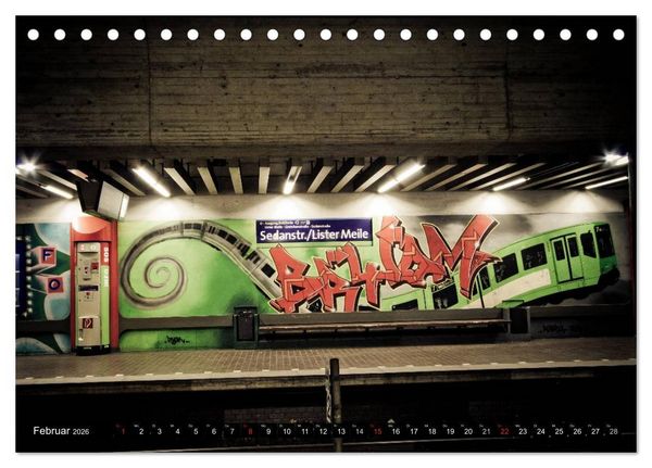 Produktbild: U-Bahn-Stationen Hannover (Tischkalender 2026 DIN A5 quer), CALVENDO Monatskalender