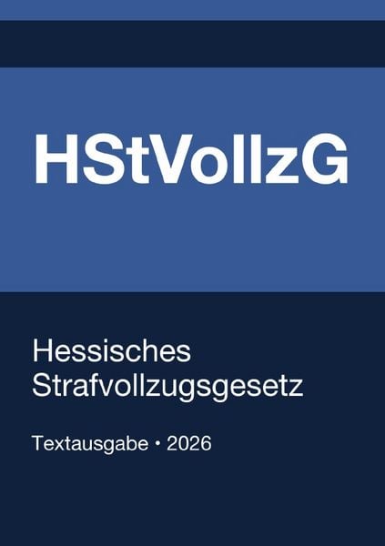 Produktbild: HStVollzG - Hessisches Strafvollzugsgesetz 2026