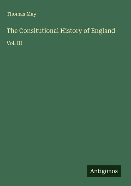 Produktbild: The Consitutional History of England