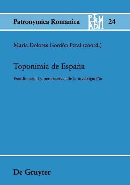 Produktbild: Toponimia de Espa&ntilde;a