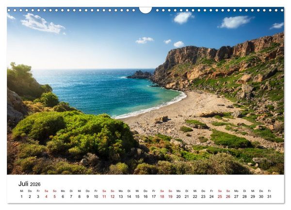 Produktbild: Im Rhythmus der Wellen - Ein Jahr am Meer (Wandkalender 2026 DIN A3 quer), CALVENDO Monatskalender