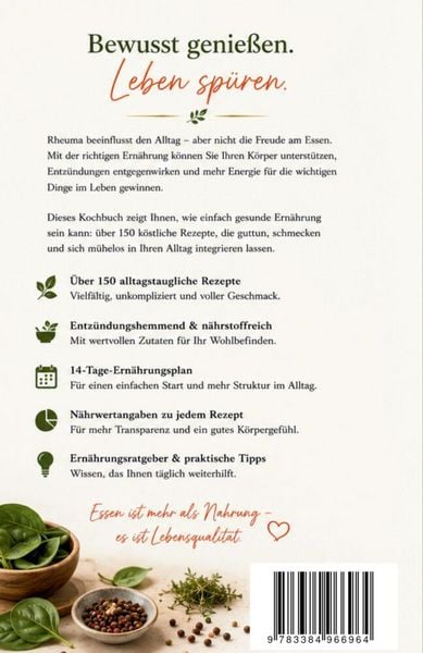 Produktbild: Genussvoll durchs Leben - Das Rheuma Kochbuch