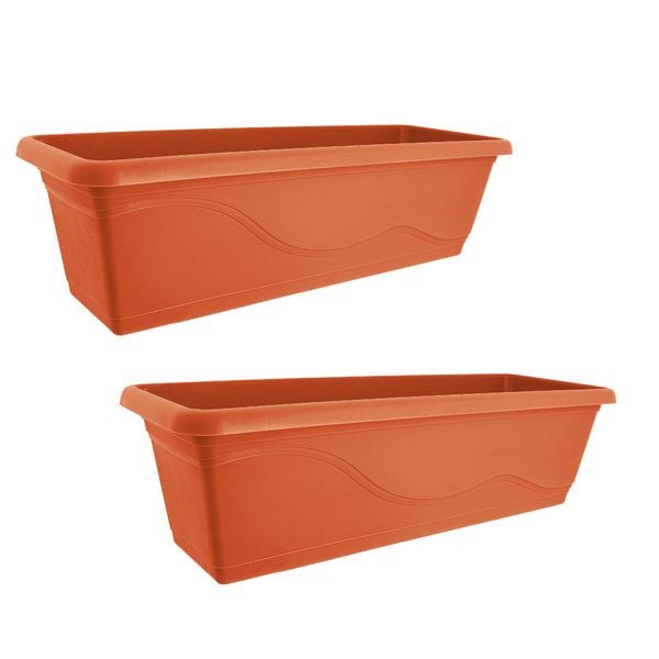 Produktbild: HTI-Living Blumenkasten mit Wasserspeicher 60 cm 2er Set