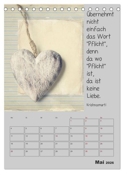 Produktbild: Motivationshilfe (Tischkalender 2026 DIN A5 hoch), CALVENDO Monatskalender