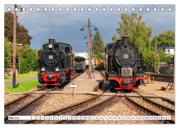 Produktbild: Mansfelder Bergwerksbahn (Tischkalender 2026 DIN A5 quer), CALVENDO Monatskalender