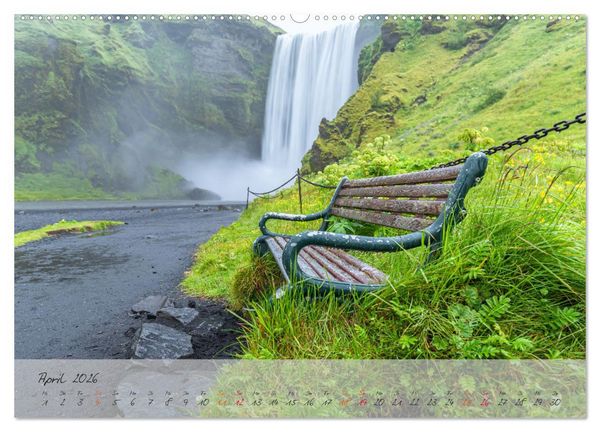 Produktbild: Naturwunder in Island (Wandkalender 2026 DIN A2 quer), CALVENDO Monatskalender