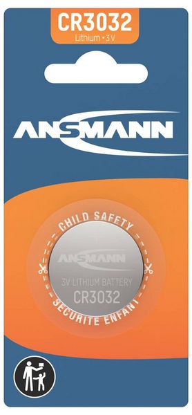 Produktbild: Ansmann Knopfzelle CR3032 3V 1 St. 550 mAh Lithium