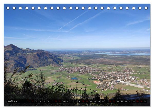 Produktbild: Bons baisers du Chiemsee (Calendrier de bureau 2026 DIN A5 vertical), CALVENDO calendrier mensuel