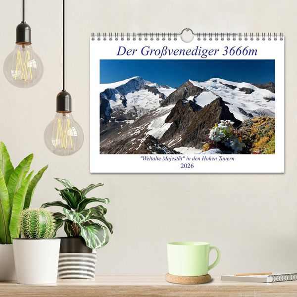 Produktbild: Der Gro&szlig;venediger 3666m (Wandkalender 2026 DIN A4 quer), CALVENDO Monatskalender