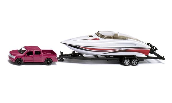 SIKU 2568 Ford F150 mit Motorboot