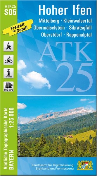 Produktbild: ATK25-S05 Hoher Ifen (Amtliche Topographische Karte 1:25000)