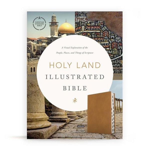 Produktbild: CSB Holy Land Illustrated Bible, Ginger Leathertouch, Indexed