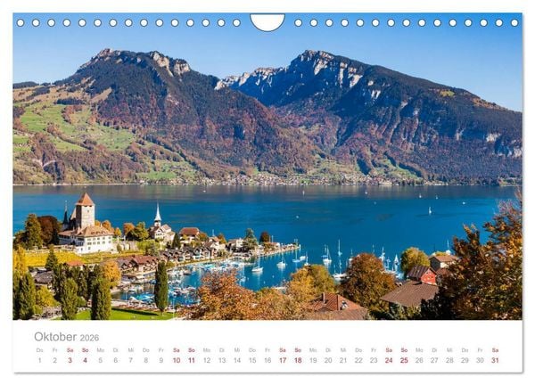 Produktbild: TRAUMZIELE DER SCHWEIZ Impressionen (Wandkalender 2026 DIN A4 quer), CALVENDO Monatskalender