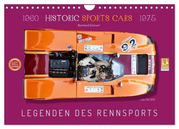 Produktbild: Legenden des Rennsports Historic Sports Cars 1960-1975 (Wandkalender 2026 DIN A4 quer), CALVENDO Monatskalender