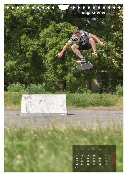 Produktbild: Mit dem Skateboard unterwegs (Wandkalender 2026 DIN A4 hoch), CALVENDO Monatskalender