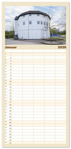 Produktbild: Familienplaner 2026 - Neuss Impressionen mit 5 Spalten (Wandkalender, 21 x 45 cm) CALVENDO