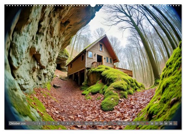 Produktbild: Fisheye Fotografie (Wandkalender 2026 DIN A2 quer), CALVENDO Monatskalender