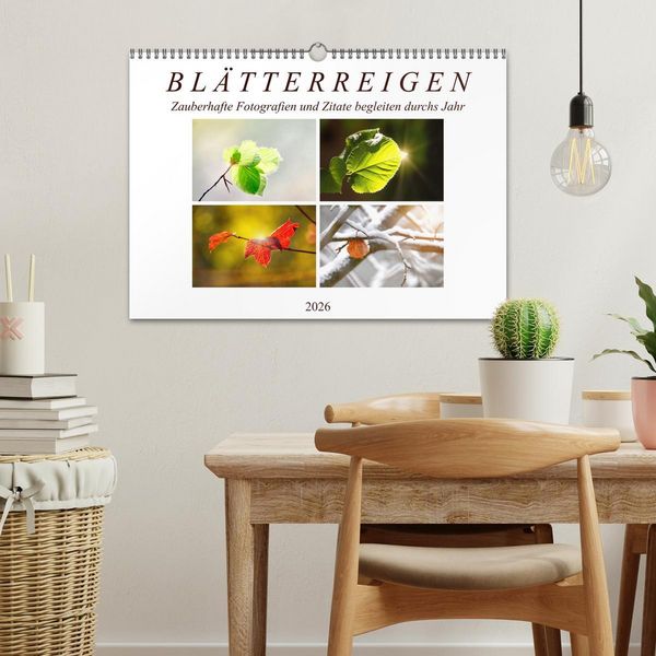 Produktbild: Bl&auml;tterreigen (Wandkalender 2026 DIN A3 quer), CALVENDO Monatskalender