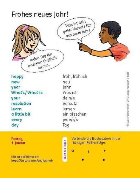 Produktbild: Langenscheidt Kinderkalender Englisch 2027