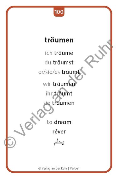 Produktbild: Verben: Set 1 - Deutsch, Englisch, Franz&ouml;sisch und Arabisch