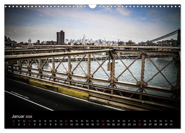 Produktbild: Brooklyn Bridge - New York City (Wandkalender 2026 DIN A3 quer), CALVENDO Monatskalender
