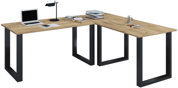 Produktbild: U Schreibtisch Eckschreibtisch L Form 130x130x50