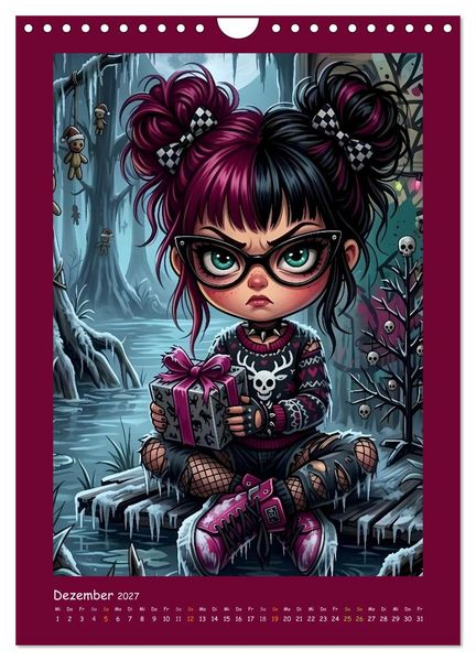 Produktbild: Fabulous Dolls - Gothic-G&ouml;res Abenteuer (Wandkalender 2027 DIN A4 hoch), CALVENDO Monatskalender