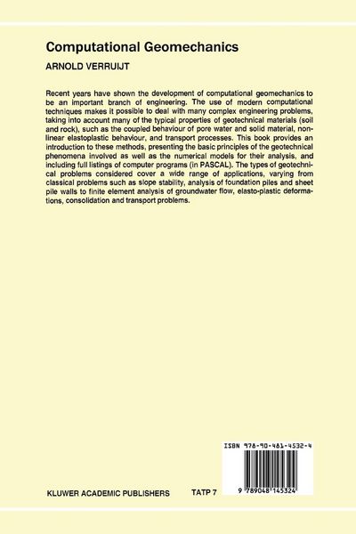 Produktbild: Computational Geomechanics