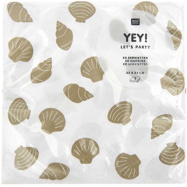 Produktbild: Servietten Muscheln, MIX