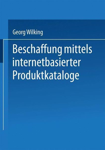 Produktbild: Beschaffung mittels internetbasierter Produktkataloge