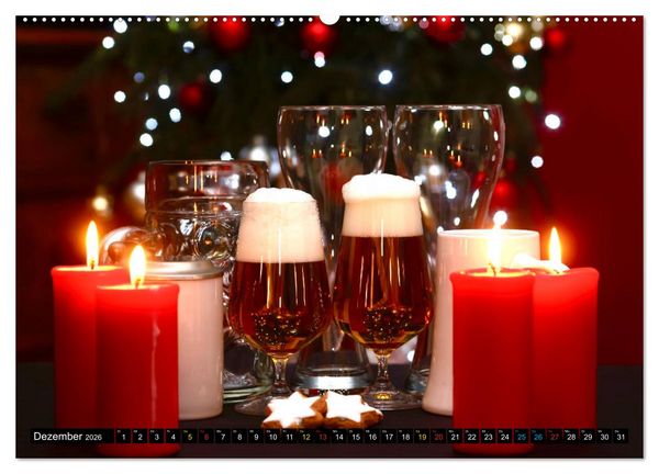 Produktbild: Biergenuss zu jeder Jahreszeit (Wandkalender 2026 DIN A2 quer), CALVENDO Monatskalender