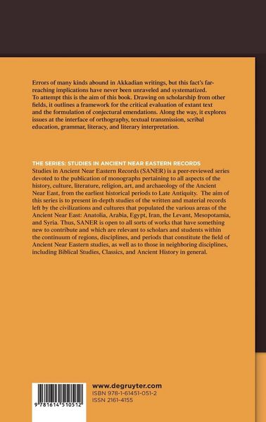 Produktbild: Principles of Akkadian Textual Criticism