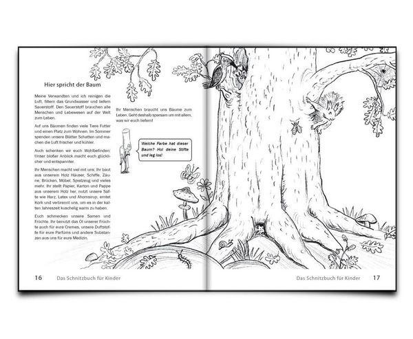 Produktbild: Das Schnitzbuch f&uuml;r Kinder &ndash; Mit Holzbildhauerei