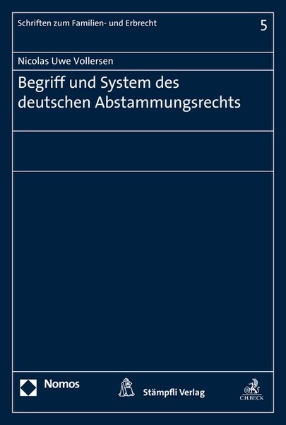 Produktbild: Begriff und System des deutschen Abstammungsrechts