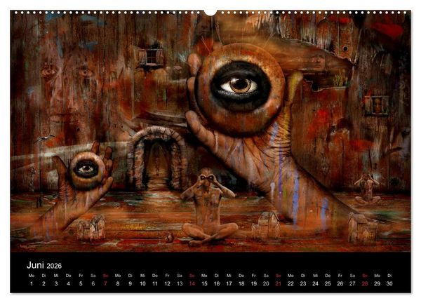 Produktbild: Moderner Surrealismus (hochwertiger Premium Wandkalender 2026 DIN A2 quer), Kunstdruck in Hochglanz
