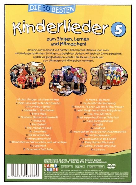 Produktbild: Die 30 besten Kinderlieder 5