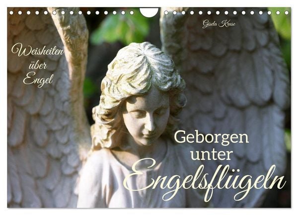Geborgen unter Engelsflügeln (Wandkalender 2026 DIN A4 quer), CALVENDO Monatskalender