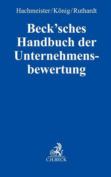 Produktbild: Beck'sches Handbuch der Unternehmensbewertung