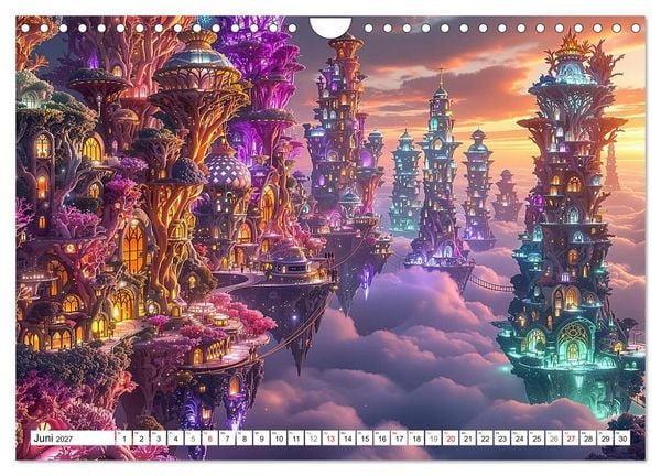 Produktbild: Wimmelnde Wunderwelten (Wandkalender 2027 DIN A4 quer), CALVENDO Monatskalender