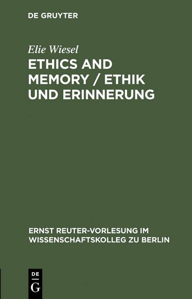 Produktbild: Ethics and Memory / Ethik und Erinnerung