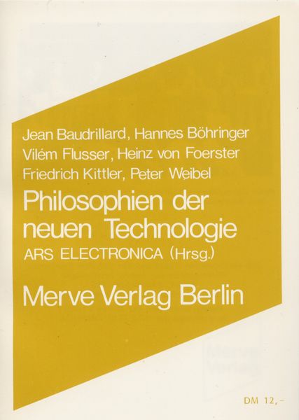 Produktbild: Philosophien der neuen Technologie