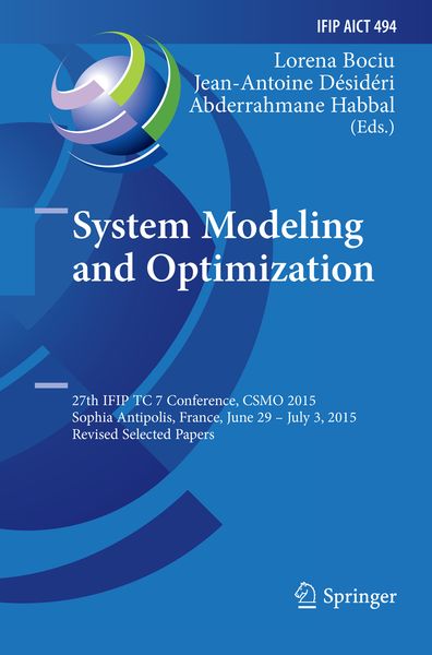 Produktbild: System Modeling and Optimization