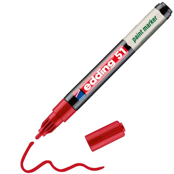 Produktbild: Edding 51 EcoLine 4-51-002 Lackmarker Rot 1 mm, 2mm