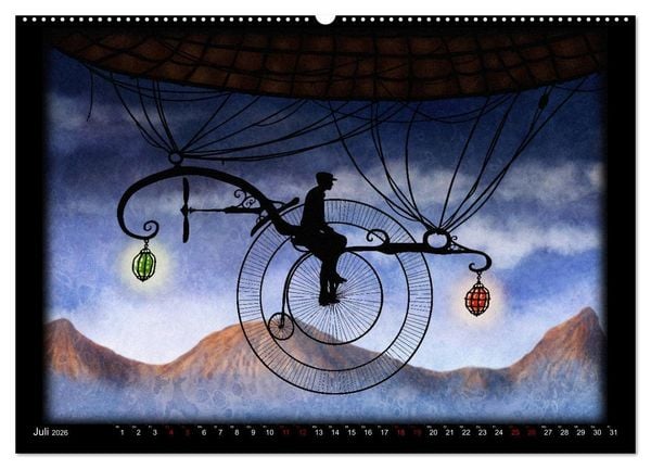 Produktbild: Luftschiffe &uuml;ber fremden Landschaften (Wandkalender 2026 DIN A2 quer), CALVENDO Monatskalender