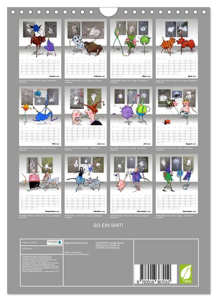 Produktbild: SO EIN SHIT! (Wandkalender 2026 DIN A4 hoch), CALVENDO Monatskalender