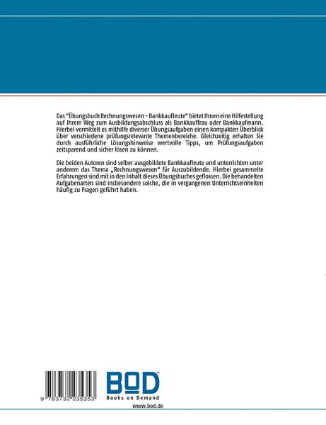 Produktbild: &Uuml;bungsbuch Rechnungswesen - Bankkaufleute