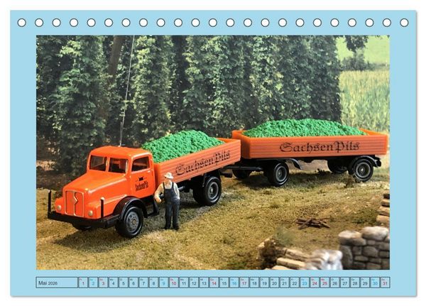 Produktbild: DDR Modellautos im Fokus (Tischkalender 2026 DIN A5 quer), CALVENDO Monatskalender