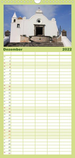 Produktbild: Ischia - Familienplaner hoch (Wandkalender 2022 , 21 cm x 45 cm, hoch)
